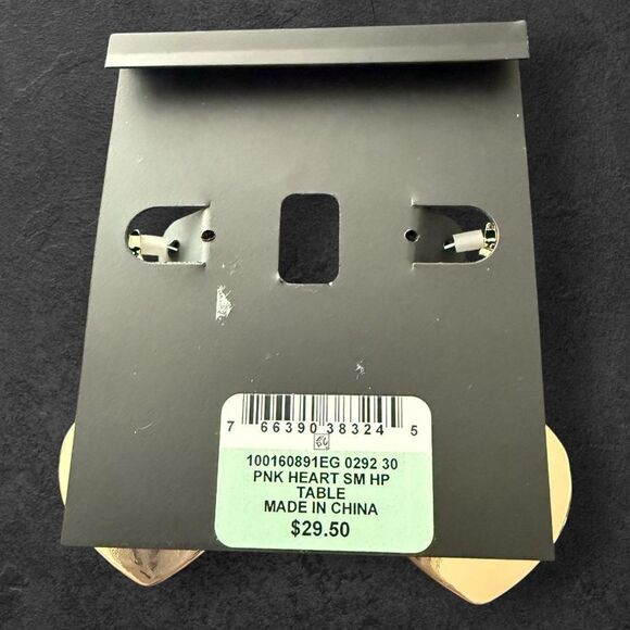 INC International Concepts Gold-Tone Red Heart Hoop Earrings - Picture 2 of 2